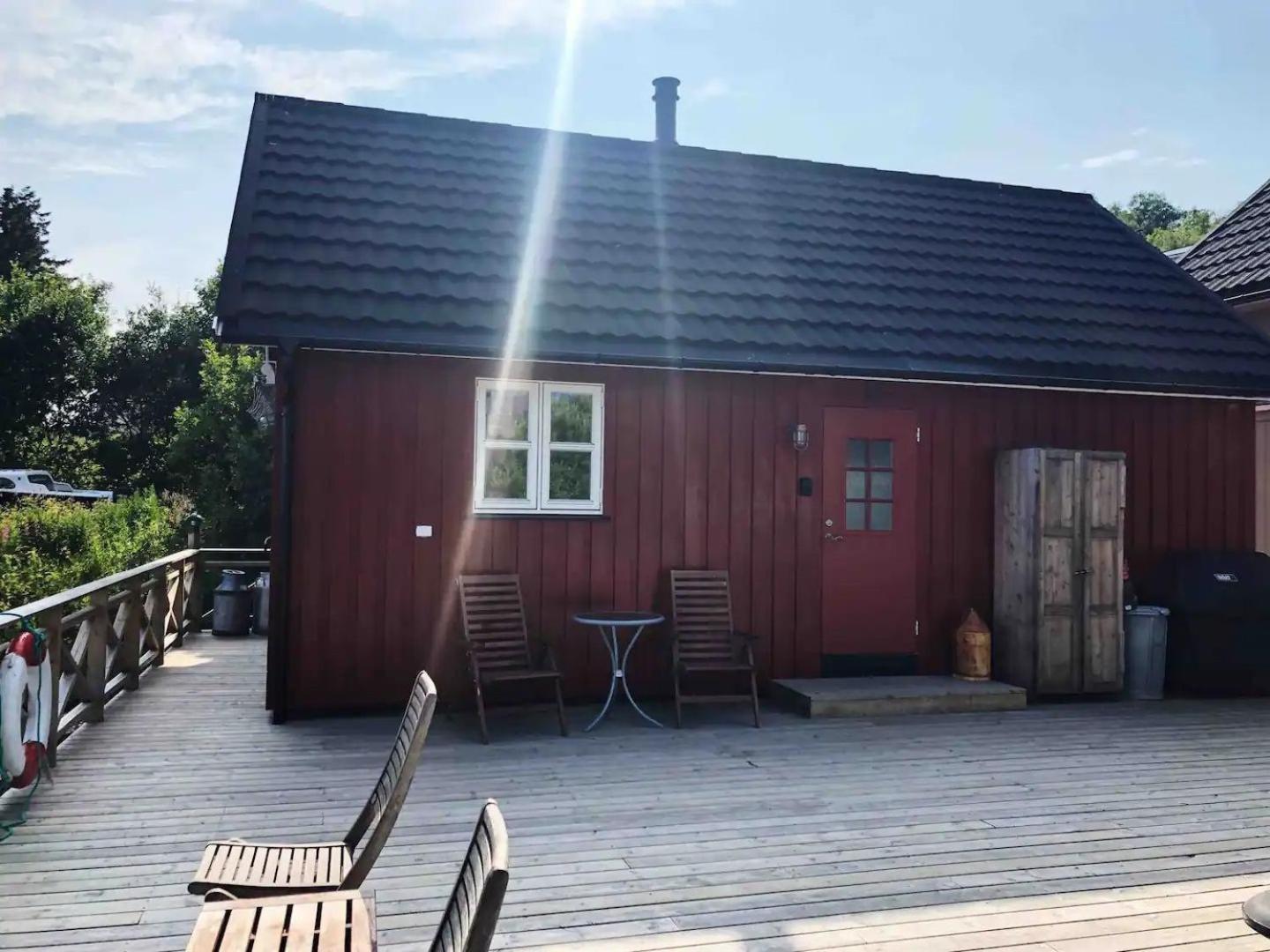Nora'S Waterfront Cabin 斯沃尔韦尔 外观 照片